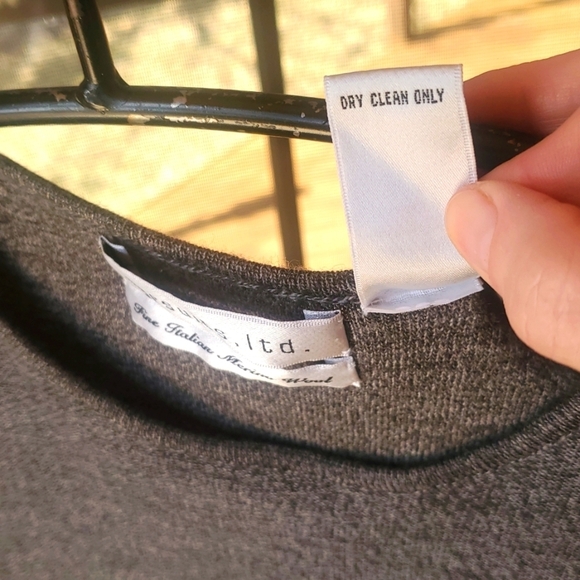 Pursuits Ltd 100% Extra Fine Merino Grey Wool Sleeveless Sz. M Tank Sweater - Picture 7 of 10